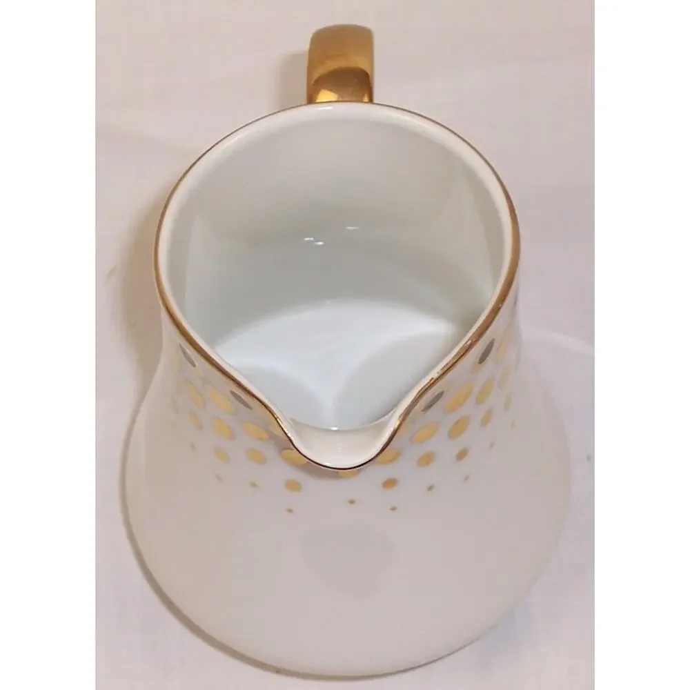 Vintage Mikasa Embassy Creamer Fine China Narumi Japan 5679 Gold Dot